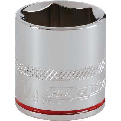 Channellock 3/8 In. Drive 7/8 In. 6-Point Shallow Standard Socket