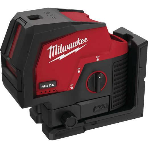 Milwaukee M12 Green Cross Line & Plumb Points Laser (Tool Only)