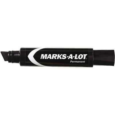 Marks-A-Lot Black Jumbo Chisel Tip Permanent Marker